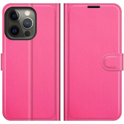 ShieldCase bookcase geschikt voor Apple iPhone 13 Pro Max klaphoesje - wallet case - ruimte voor pasjes - pashouder - te gebruiken als standaard - roze