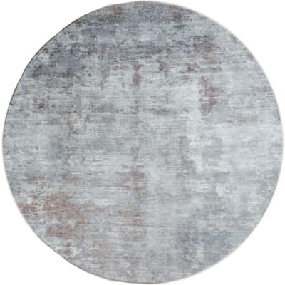 Vloerkleed Yara Gold ø120 cm - Vintage Design Vloerkleed met Verweerd Patroon