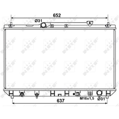 Radiator, motorkoeling NRF 53374