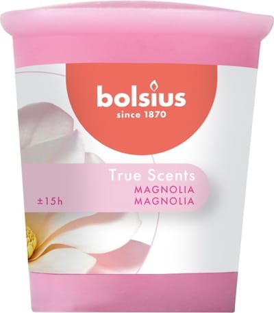 24 stuks Bolsius votive magnolia geurkaarsen 53/45 (15 uur)