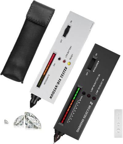 Tester Pen voor Diamanten - Hoge Nauwkeurigheid - Professionele Juwelen Diamantselector II - Testgereedschap voor Diamanten, Saffieren, Robijnen, Kristallen, Agaat