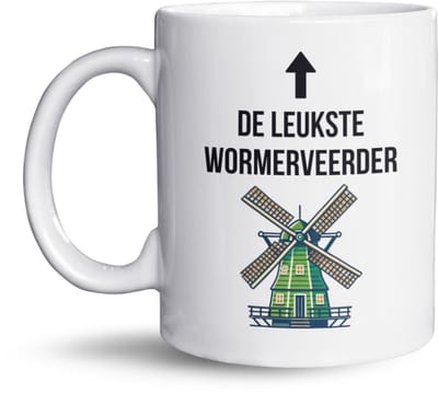 NietMokken.nl - De Leukste Wormerveerder Mok - Grappige Mok Cadeau uit Wormerveer - Molen Design - Koffiemok 325ml - Vaatwasser- en Magnetronbestendig