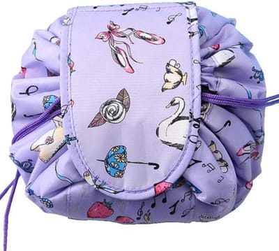 Fako Fashion - Magic Travel Pouch - Cosmetic Opberg Tas - Make-up Opbergsysteem - Make-up Toilettas - Reistas - Make Up Cosmetica Accessoires Organiser - Handige Toilettas - Ballerina Paars