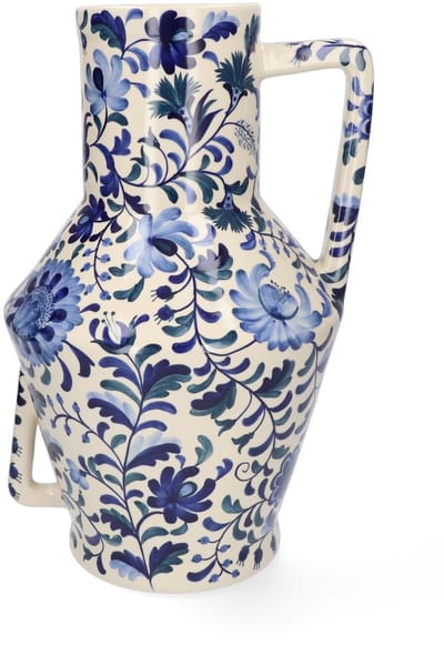 Return to Sender Vaas - H45 cm - Bed of Flowers Blue