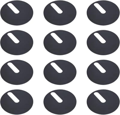 Cosensi- Toilet Scharnier Set - 12 Stuks - 40mm Diameter - Antislip Rubber - Vervangingsset - Eenvoudig te Installeren - Hoge Elasticiteit - Toiletzitting