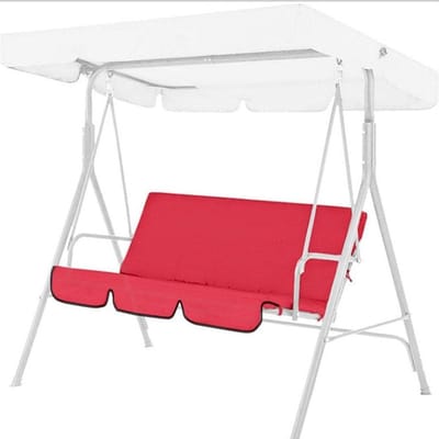 Comfortabele Tuinbank Kussen met Rugleuning voor 3-Zits Swingstoel - Ideaal voor Buiten, Tuinmeubelen en Ontspanning