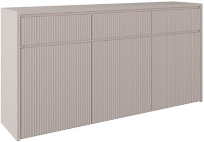 Selsey Vemmi – Dressoir 3-deurs, 3 laden, Kasjmier, 155 cm