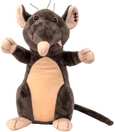 Suki Gifts Knuffel rat - grijs/bruin - pluche - knuffeldier - 25 cm