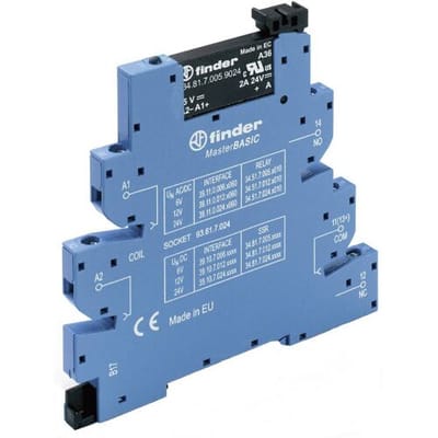 Finder Halfgeleiderrelais 39.10.7.024.9024 2 A Schakelspanning (max.): 24 V/DC 1 stuk(s)