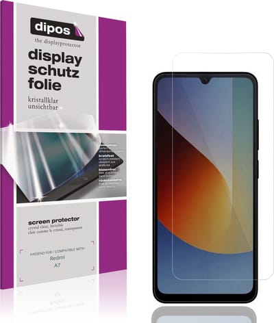 dipos – 4x Beschermfolie geschikt voor Redmi A7 | Krasbestendige & heldere Screenprotector Ultra-Thin