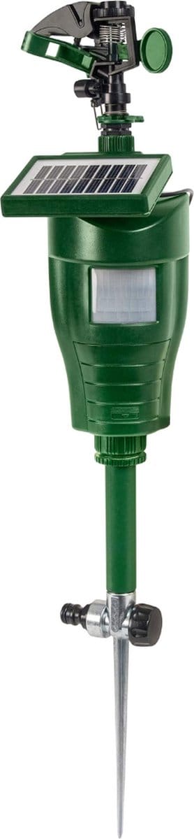 Dierenverjager - Verjagen - Dieren Afschrikken - Water Jet Solar Dierenverjager - Bereik 10 m - Bewegingsdetector - Afschrikmiddel voor Reiger - Kat - Hond