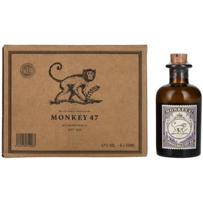 Monkey 47 Schwarzwald Dry Gin 47% Vol. 6x0,05l