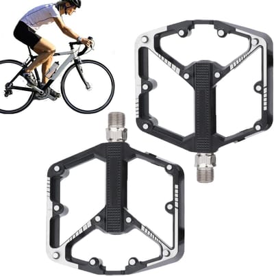 Fietspedalen - Fietsaccessoires - Outdoor Activiteiten - Aluminiumlegering DU Lager - 23 cm - Zwart