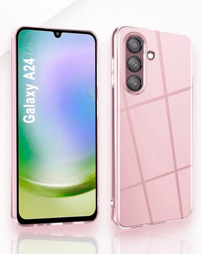 AziLine Silicone Case Geschikt voor Samsung Galaxy A24 - AziLine Transparante Bescherming Hoesje voor A24 - Premium Zachte Silicon Hoesje geschikt voor Samsung Galaxy A24