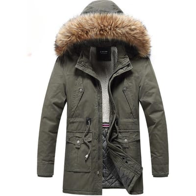 Herfst/Winter Katoenen Jas voor Mannen, Verdikt en Fluweel, Middellange Katoenen Jas, Gewassen Katoenen Jas, Trendy Herenmode, Modieus, Los en Veelzijdig XXXXL black