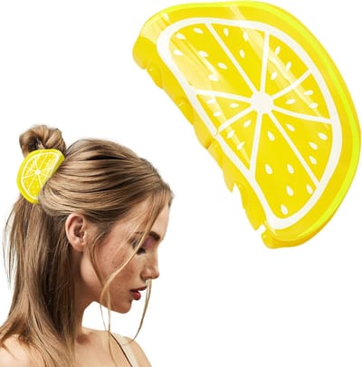 Elegante Haarspelden in Tropische Stijl, Geschikt voor Dik en Fijn Haar, Lemon Design, Perfect voor Feestjes en Dagelijks Gebruik