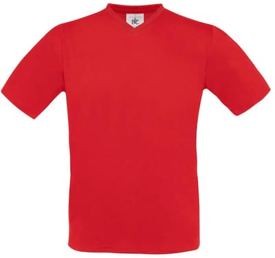 V-hals T-shirt B&C Exact