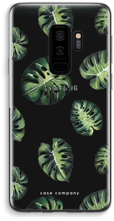 Case Company® - Hoesje geschikt voor Samsung Galaxy S9 Plus hoesje - Tropische bladeren - Soft Cover Telefoonhoesje - Bescherming aan alle Kanten en Schermrand