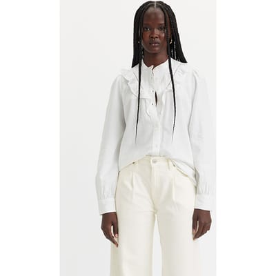 Levi's Carinna Button-down Shirt Beige Maat: XXS | Overhemden Outlet | Dames | Beige