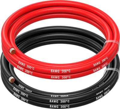 MMOBIEL 8 AWG - 8,37mm² Accu Kabel Rood en Zwart 1,5m 1650 kern strengen voor o.a. RC Drone