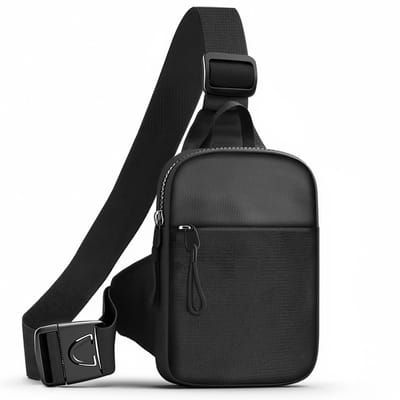 YONO Crossbody Schoudertas - Sling Bag - Compacte Anti-Diefstal Borsttas - Chestbag Waterafstotend - Handtas Klein - Dames en Heren - Zwart