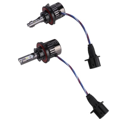 2 pièces pour H13 60W Lumière Blanche Phares de Voiture LED Lumière Super Concentrée Driver Intégré G21 black