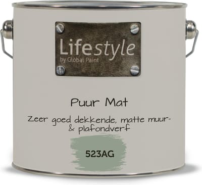 Lifestyle Puur Mat - Muurverf - 523AG - 2.5 liter