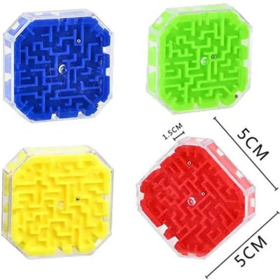 TOBEFU 3D Doolhof Magische Kubus Transparant Zeszijdig Puzzel Snelheidskubus Rollende Bal Spel Cubos Doolhof Speelgoed voor Kinderen Educatief