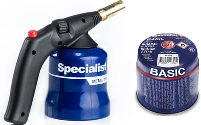 Gasbrander met 1 gaspatroon Specialist+ Met Piezo Ontsteking, Metalen behuizing