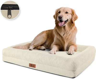 Pet Perfect Luxe Orthopedische Hondenmand - Orthopedisch Hondenkussen - Afneembare hoes - Wasbaar - Met Rits - Hondenbed - 92x62 cm- L