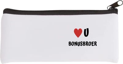 Akyol - love u bonusbroer Etui - Broer - de liefste broer - verjaardag - cadeautje voor broer - broer artikelen - kado - geschenk - 20 bij 9 cm