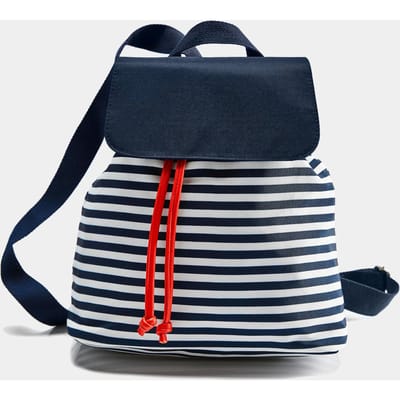 Rugzak - marine / wit / gestr. - Gr. Standaardmaat van Goldner Fashion