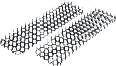 Kinzo Dierenafweermat 2 Stuks voor Dierwering Tuin - Kattenafweermat voor Katten Verjagen - Afweermat Tuin met Stekels - Vogelwering - Stekelmat Tuin - 49 x 14 cm