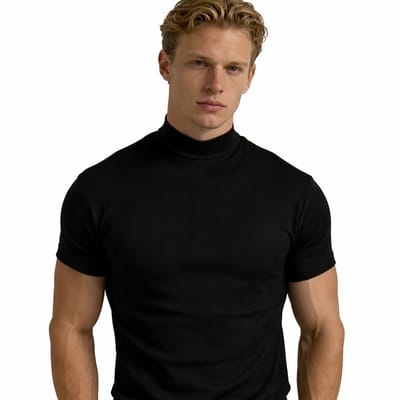 Coltrui T-shirt Heren - Zwart - Polyester - Korte Mouwen