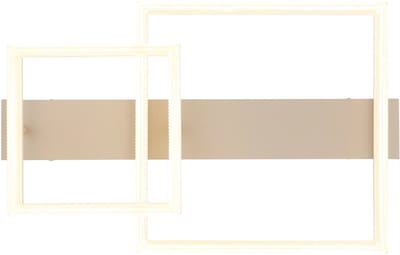LED plafondlamp Woonkamerlamp Plafondlamp Eetkamerlamp, metaal, 2100lm 24W 3000K, LxBxH 53x33x12,3 cm
