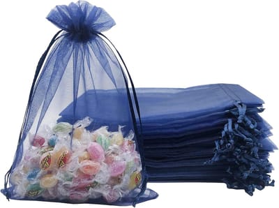 Fruitbeschermingszakjes met trekkoord (set van 50) – Fruit- en groentezakjes – Effen organzazakjes – Beschermende gaaszakjes voor de tuin – Zakjes met trekkoord – Fruitzakjes – Snoepzakjes – 15 x 20 cm