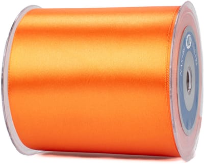 Breed openingslint van 10 cm x 25 meter oranje - lint voor opening
