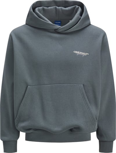 Jack & Jones Trui Jorislington Back Sweat Hood Sn 12274439 Stormy Weather Mannen Maat - XL