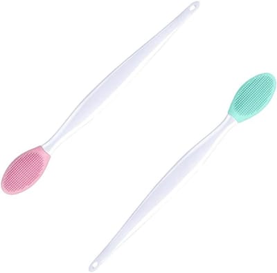 Exfoliërende Lipborstel Set, Zachte Lippenkwast voor Mee-eters, Beauty Tool - 2 Stuks