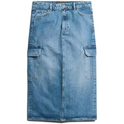 Korte spijkerrok met cargozak voor dames Superdry