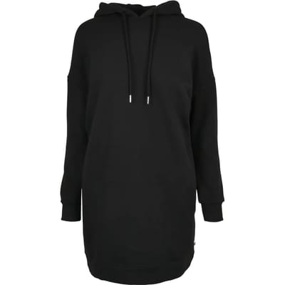Urban Classics - Organic Oversized Terry Hoody Korte jurk - XS - Zwart