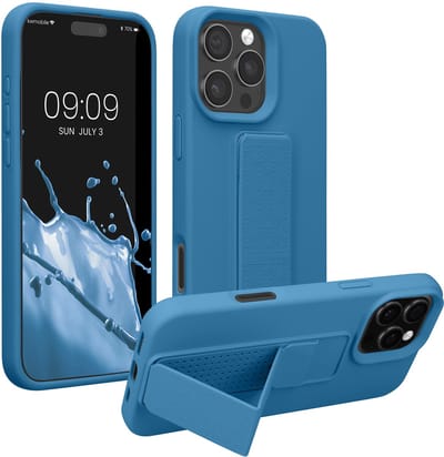 kwmobile back cover voor smartphone - geschikt voor Apple iPhone 16 Pro Max - 1x beschermhoesje van kunststof - In Caribisch blauw