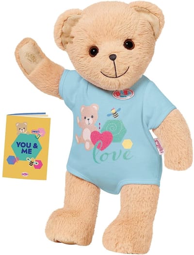 BABY born Beer - Blauw - Knuffel