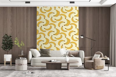 Behang - Fotobehang Fruit - Design - Banaan - Breedte 165 cm x hoogte 220 cm