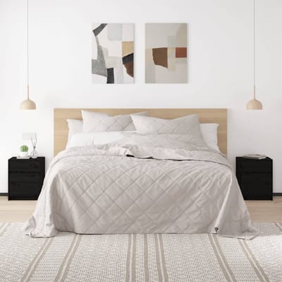 vidaXL - Nachtkastjes - 2 - st - 40x31x50 - cm - massief - grenenhout - zwart