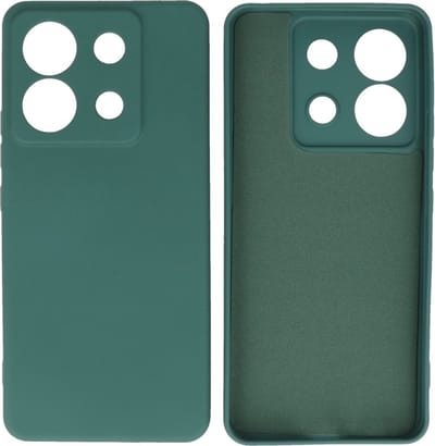 Hoesje Geschikt voor de Xiaomi Redmi Note 13 Pro 5G - Fashion Backcover Hoesje - Colorful Telefoonhoesje - Donker Groen