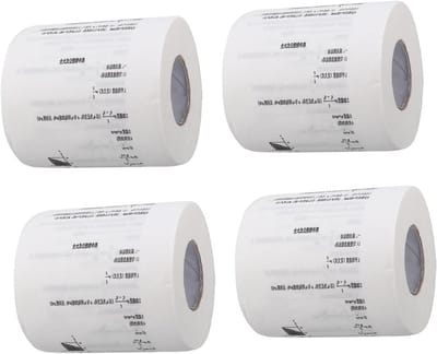 Decoratief Toiletpapier - Formule Papier - Huisdecoratie - Natuurkunde Formules - 4 Rollen - Wit