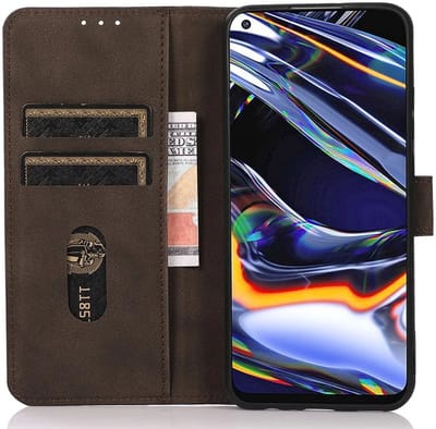 KHAZNEH Hoesje Geschikt voor Motorola Moto G04 / G24 | Retro Wallet | Portemonnee Book Case | Standaard | Pasjeshouder | Bruin