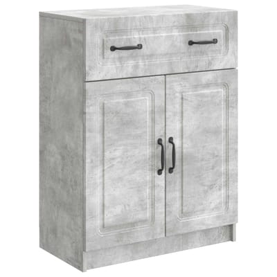 vidaXL - Dressoir - met - lade - Betongrijs - 66 - x - 34,5 - x - 87 - cm - Bewerkt - hout