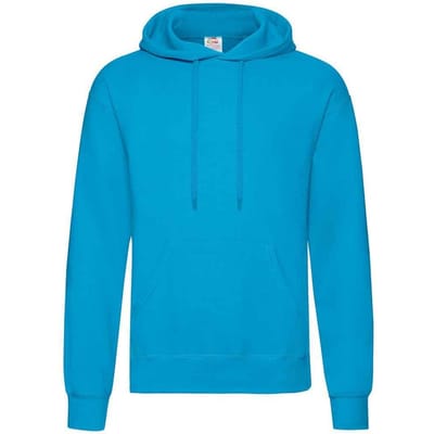 Fruit of the Loom Volwassenen Unisex klassiek sweatshirt met capuchon (Azuurblauw)